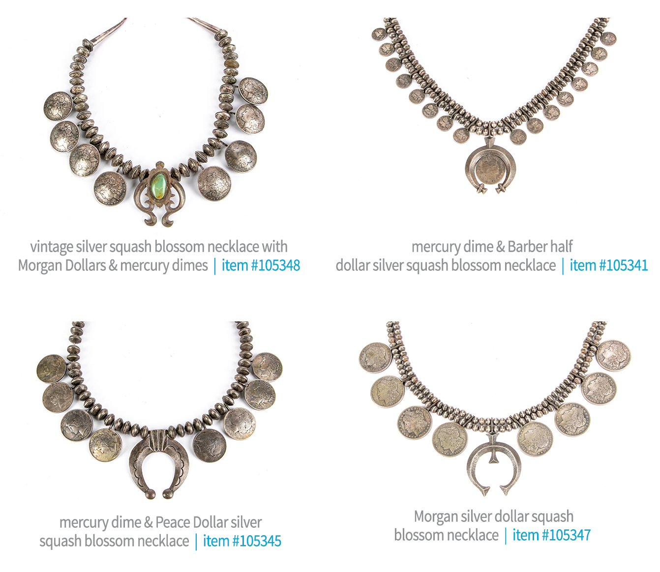 Additional Squash Blossom Necklaces in Native American & Western Collection Sale